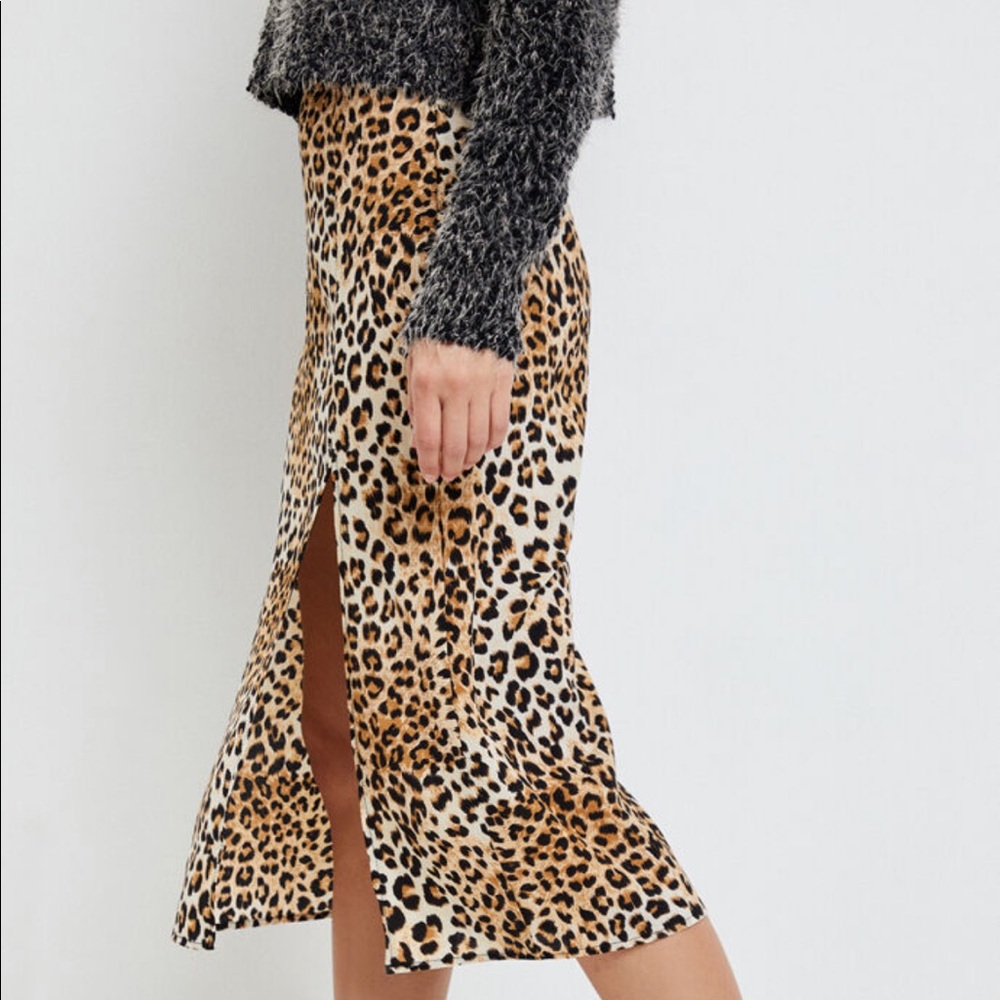 Leopard Midi Skirt